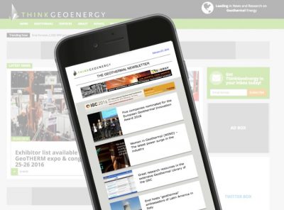 ThinkGeoEnergy Jeotermal Haber Bülteni,14 Mart 2017