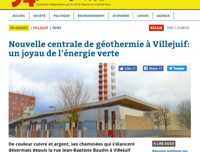 Yeni bir jeotermal ısıtma tesisi Paris, Fransa’da faaliyete geçti