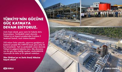 Zorlu Enerji, Kızıldere III Jeotermal Enerji Santrali’nin İlk Ünitesi Faaliyete Geçti