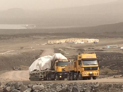 Afrika Cibuti’de Fiale Caldera Jeotermal Proje sahasına sondaj teçhizatı ulaşıyor