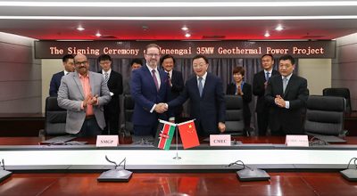 Sosian Energy, Kenya jeotermal projesi için Çinli firma ile EPC sözleşmesi imzaladı