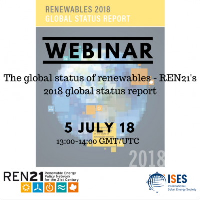Uluslararası Solar Enerji Birliği (ISES) ‘nin Ücretsiz Web Semineri 5 Temmuz’ da