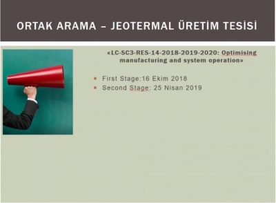 Tübitak, UFUK 2020 projesi kapsamında JES ortağı arıyor