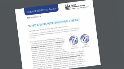 British Geological Survey, “jeotermalin kimin” olduğuna ilişkin bilimsel görüşünü yayınladı