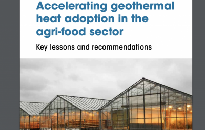 Gıda ve Tarım sektörlerinde jeotermal ısının benimsenmesini hızlandırmak için önemli dersler