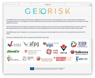 Jeotermal risk değerlendirmesi ve risklerin azaltılması konulu GEORISK Web Semineri yayımlandı