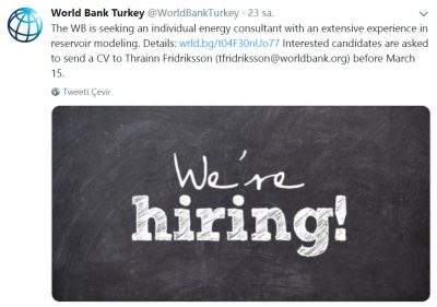 Dünya Bankası Türkiye’de birlikte çalışacağı danışman arıyor