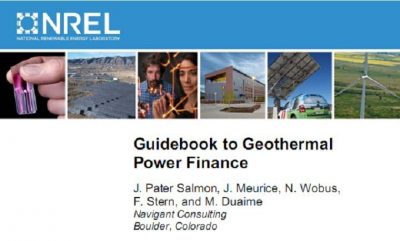 NREL / Navigant tarafından jeotermal enerji finansmanı için faydalı rehber