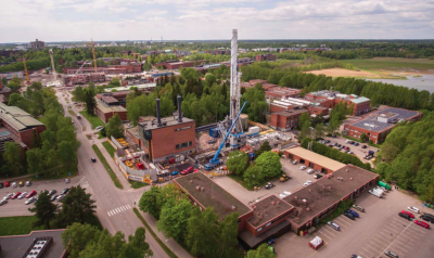 Finlandiya Otaniemi’de, dünyanın en derin jeotermal ısı kuyularının sondajının son aşamasına başlandı.