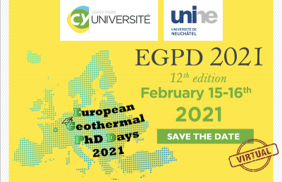 Avrupa Jeotermal Doktora Günleri / Jeotermal Kış Okulu, Şubat 2021