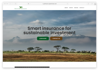 GeoFutures Greeninvest (yeşil yatırım) sigorta tesisi için yeni web sitesi açıldı