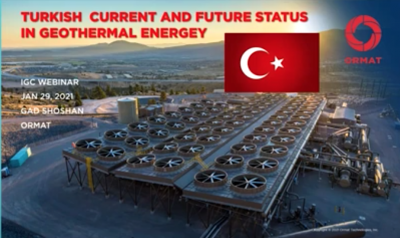 Web semineri kaydı: Türkiye’de jeotermalin geleceği ve son kurulumlar – Gad Shoshan, Ormat