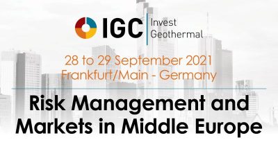 IGC Invest Jeotermal Forumu, Frankfurt/ Almanya, 28-29 Eylül 2021