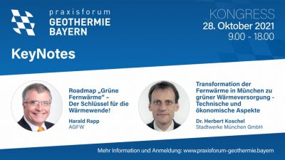 Jeotermal enerji geçişini sağlayabilir mi? Praxisforum Geothermie Bayern – 27-29 Ekim 2021