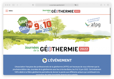 Jeotermal Günleri 2022 – Aix-les-Bains, Fransa – 9-10 Haziran 2022