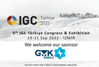 IGC Türkiye,19-21 Eylül 2022, GMK Enerji’yi KW Sponsoru olarak misafir ediyor