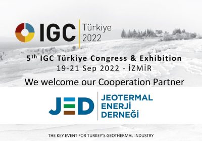 IGC Türkiye 2022, Jeotermal Enerji Derneği’ni (JED) İşbirliği Ortağı olarak ağırlıyor