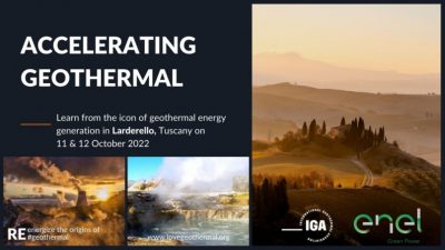 Uluslararası Jeotermal Çalıştayı, 11-12 Ekim 2022 – Larderello, İtalya