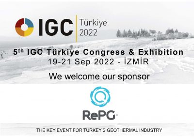 IGC Türkiye,19-21 Eylül 2022,  RePG Enerji’yi MW Sponsoru olarak misafir ediyor