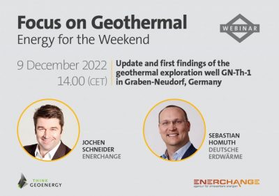 Web semineri – Graben-Neudorf, Almanya’daki GN-Th-1 jeotermal arama kuyusunun güncellemesi, 9 Aralık 2022