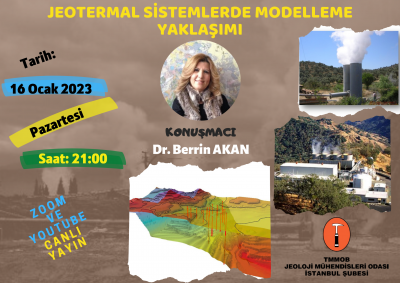 Web Semineri – Jeotermal Sistemlerde Modelleme Yaklaşımı, 16 Ocak 2023