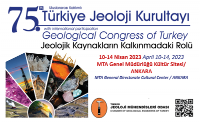 75. Türkiye Jeoloji Kurultayı, 10-14 Nisan 2023 Ankara