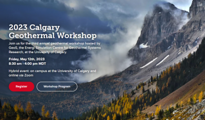 Calgary Jeotermal Çalıştayı 2023 – 12 Mayıs, Calgary Üniversitesi