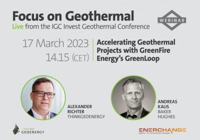 Web Semineri – GreenFire Energy GreenLoop ile Jeotermal Projeleri Hızlandırmak, 17 Mart 2023