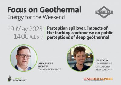 Web Semineri – Jeotermal üzerine hidrolik kırma tartışmasının algı yayılımı, 19 Mayıs 2023