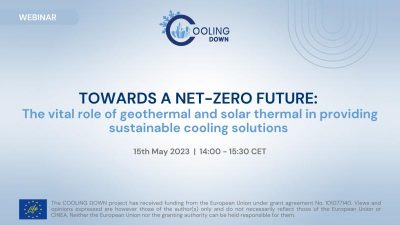 Web semineri – Soğutma için sürdürülebilir çözümlerin rolü, 15 Mayıs 2023, EGEC