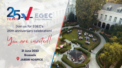 EGEC, jeotermal camiasını 25. yıl kutlamalarına davet ediyor