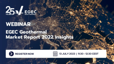 Web Semineri – EGEC Jeotermal Piyasa Raporu 2022, 13 Temmuz 2023
