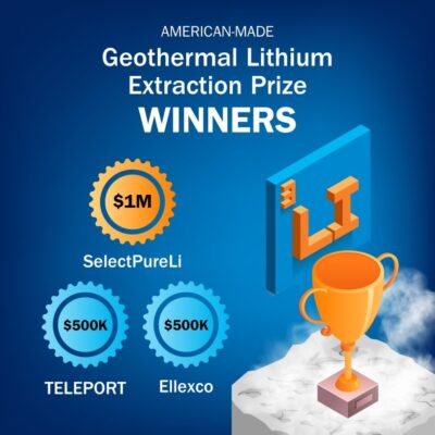 ABD Enerji Bakanlığı Jeotermal Lityum Çıkarma Ödülünün kazananlarını açıkladı