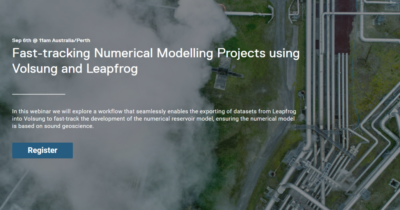 Web semineri – Volsung ve Leapfrog ile rezervuar modelleme, 6 Eylül 2023