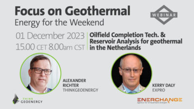 Web semineri – Hollanda’da jeotermal için petrol sahası tamamlama teknolojisi, 1 Aralık 2023