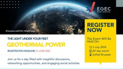 EGEC Jeotermal Enerji etkinliği için kayıtlar açıldı, 21 Haziran 2024, Brüksel