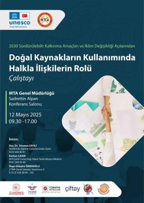 UNESCO ve MTA’dan Doğal Kaynaklar Çalıştayı, 12 Mayıs 2025