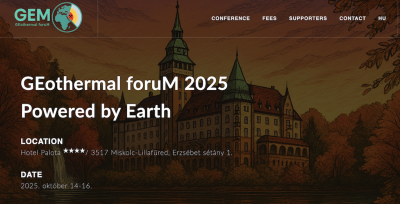 GEM jeotermal forumu – Miskolc, Macaristan, 14-16 Ekim 2025