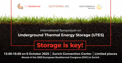 Kayıtlar açıldı – Yeraltı Termal Enerji Depolama Sempozyumu, Zürih, 6 Ekim 2025