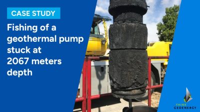 Vaka çalışması – 2067 metre derinlikte sıkışan jeotermal pompanın çıkarılması