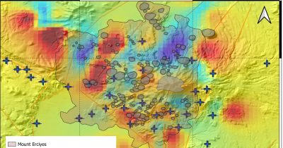 Erciyes Dağı’nın altındaki elektriksel iletkenlik anomalileri ortaya çıkarıldı
