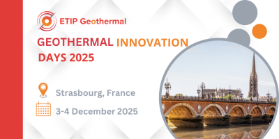 Kayıt – Jeotermal İnovasyon Günleri; 3-4 Aralık 2025; Strazburg, Fransa