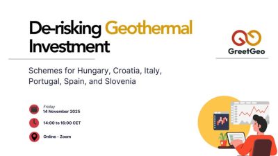 Webinar – Avrupa’da jeotermal enerji için risk azaltma planları, 14 Kasım 2025
