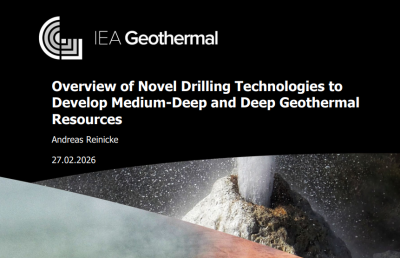 IEA raporu, yeni jeotermal sondaj teknolojilerindeki inovasyon ekosistemini vurguluyor