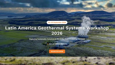 Meksika Şehri, AAPG Latin Amerika Jeotermal Sistemler Çalıştayına ev sahipliği yapacak